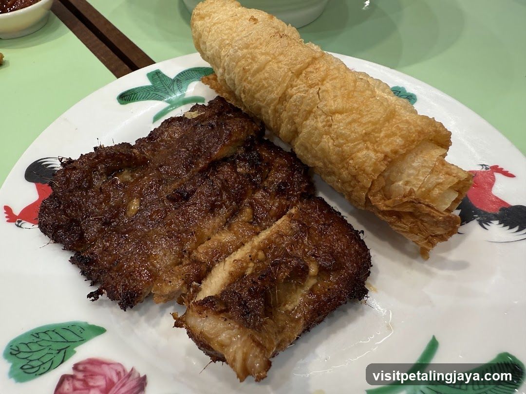 Fried Pork and Spring Roll
