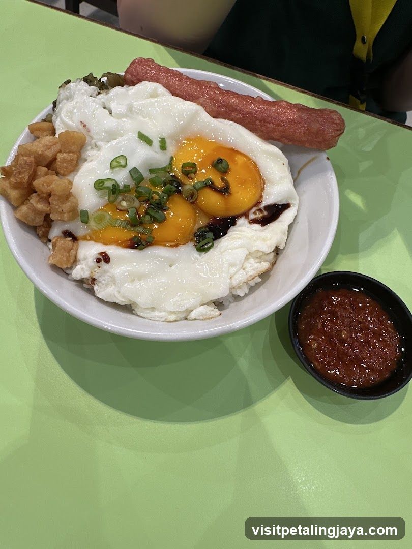 Fried Rice Bowl with Eggs and Sausage