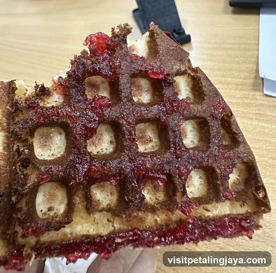 Waffle with Berry Topping