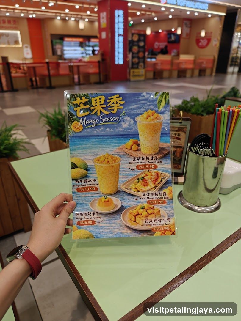Mango Season Menu Display