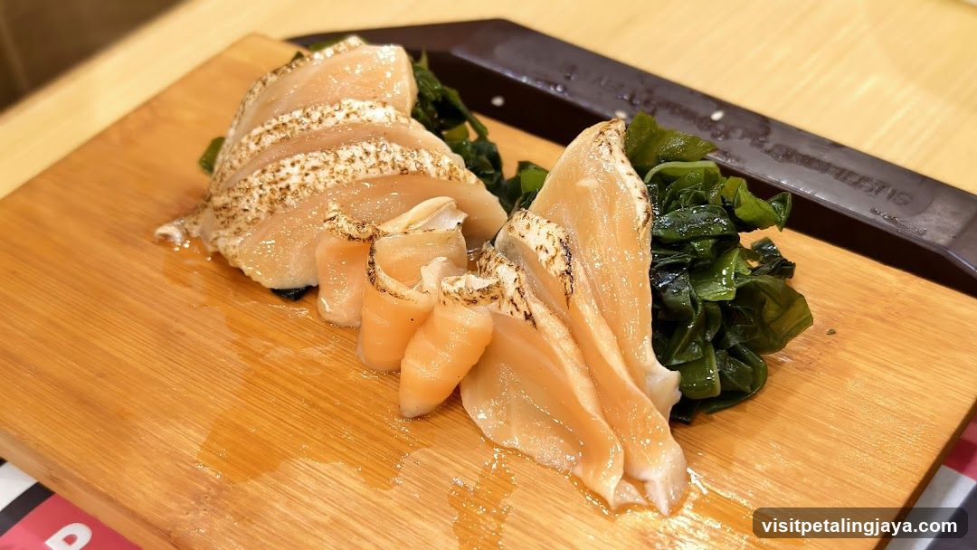 Sashimi Platter with Grilled Fish and Greens