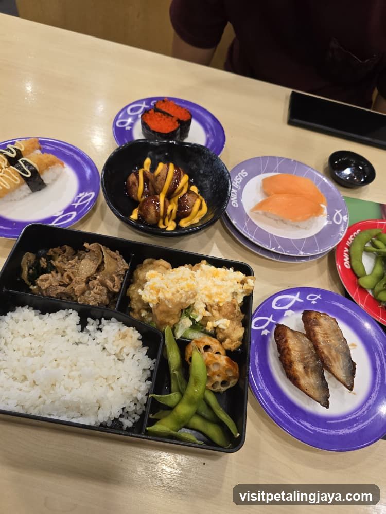 Sushi and Bento Lunch Spread