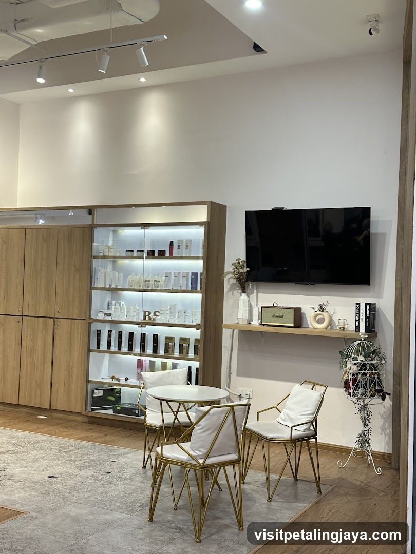 Interior of a modern retail or beauty store