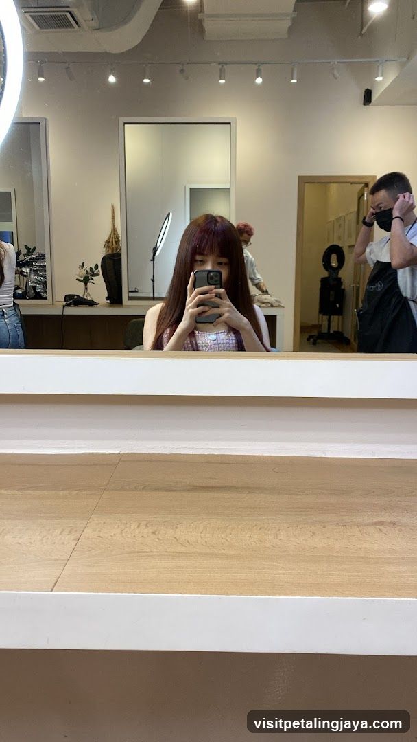 Hair Salon Interior Reflection