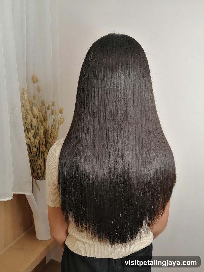 Long Straight Hair Back View
