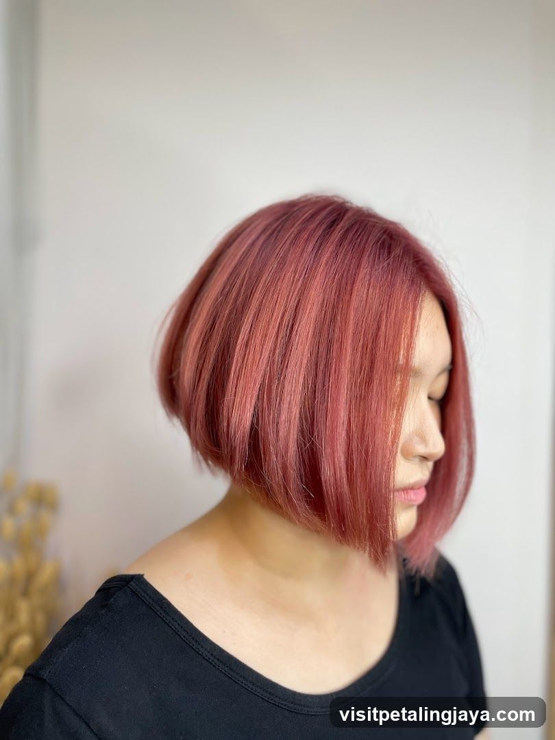 Red Bob Haircut