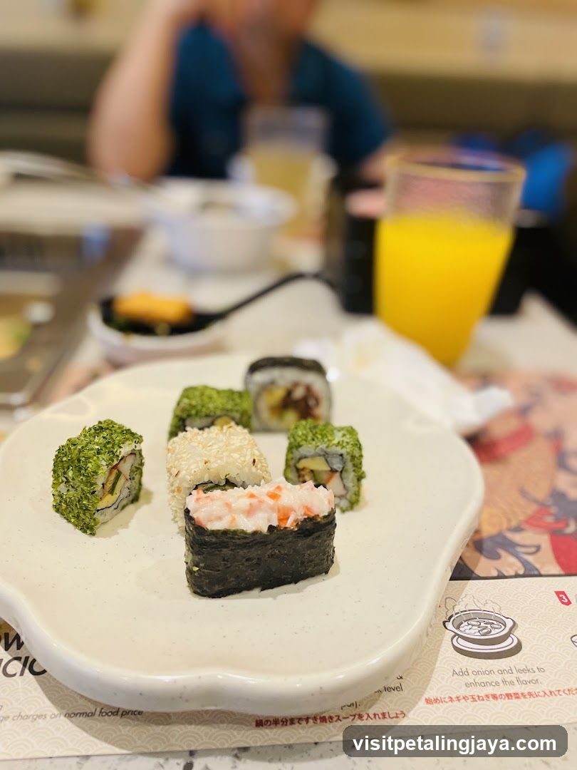 Sushi Plating at Restaurant
