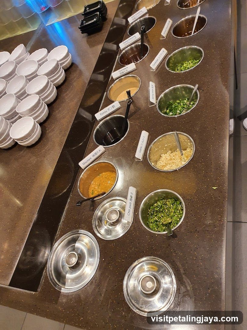 Buffet Condiment Station