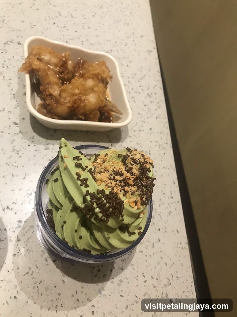 Matcha Dessert and Fried Food