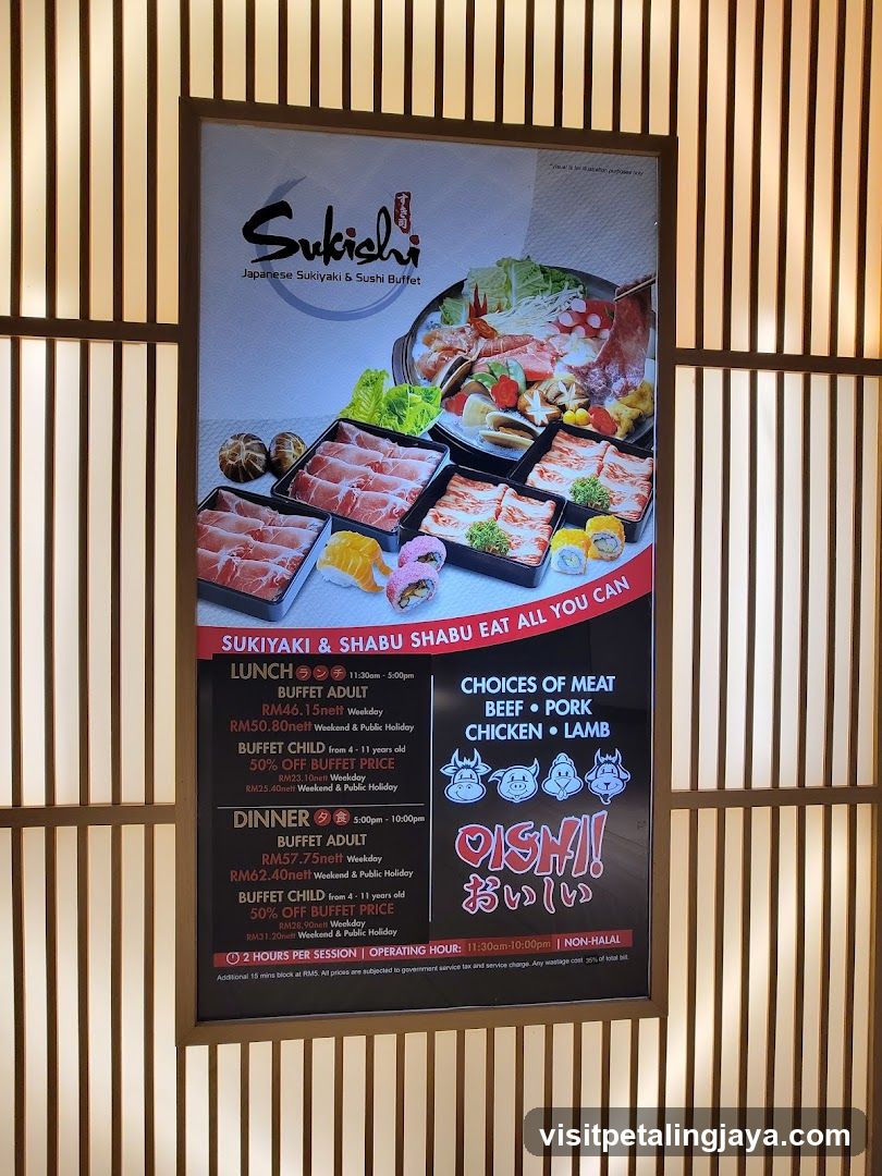 Sukichi Buffet Ad