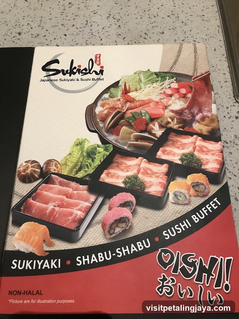 Sukiyaki Japanese Sukiyaki & Sushi Buffet Menu