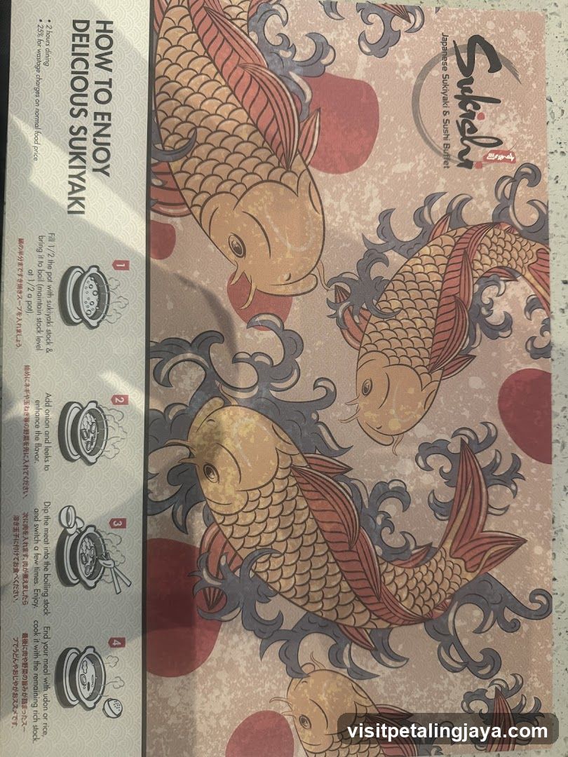 Sukiyaki Menu Card