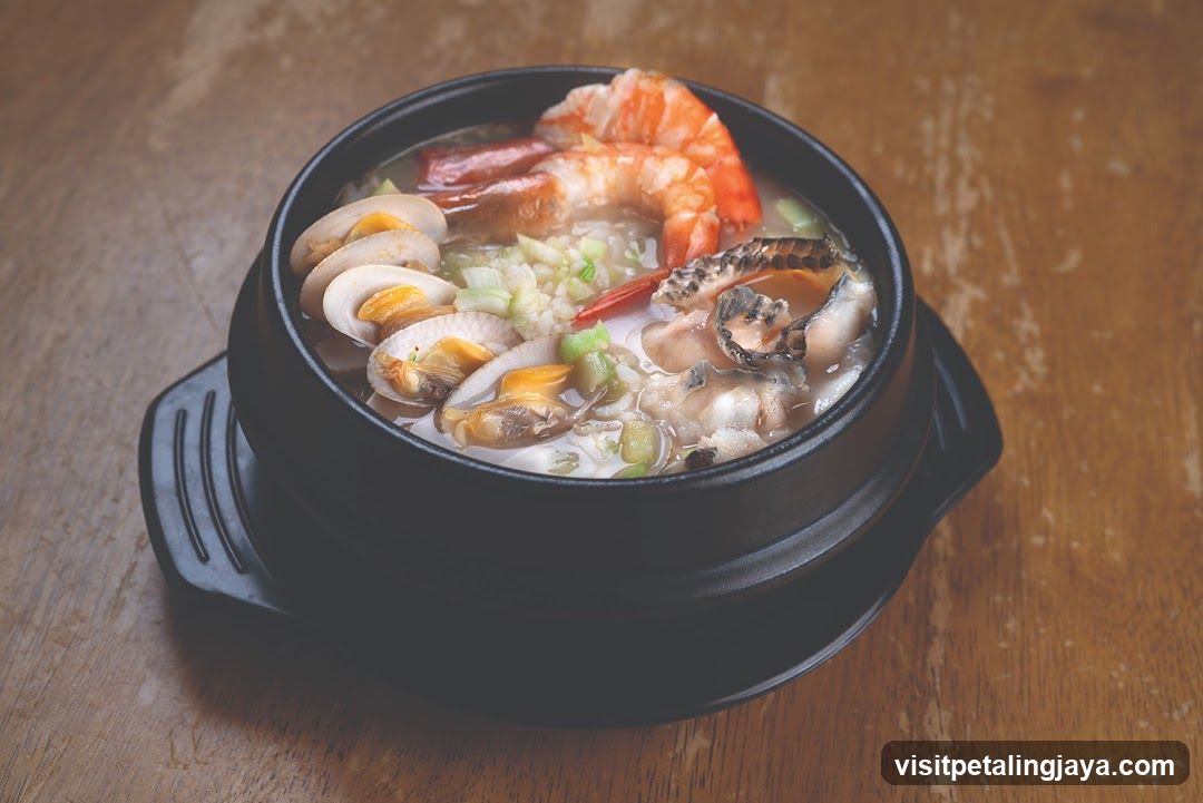 Seafood Bowl in Stone Pot