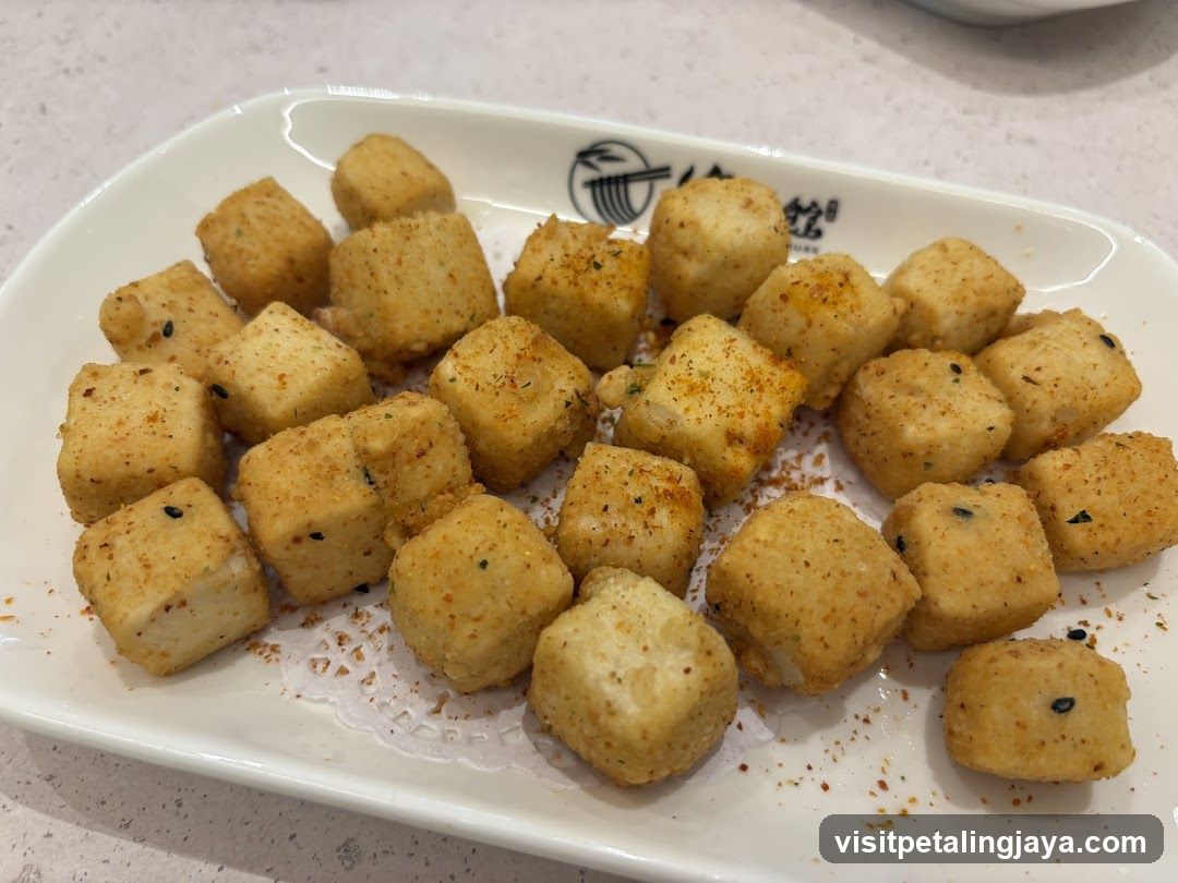 Fried Tofu Cubes with Seasoning