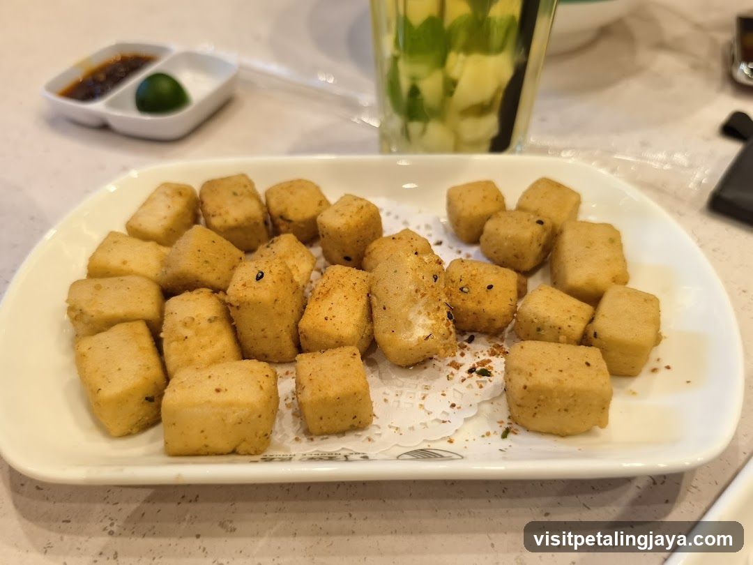 Fried Tofu Cubes with Seasoning