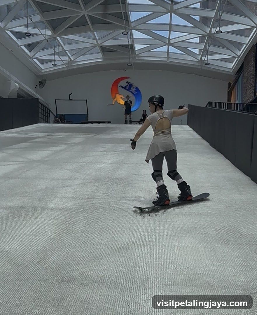 Indoor Snowboarding Session