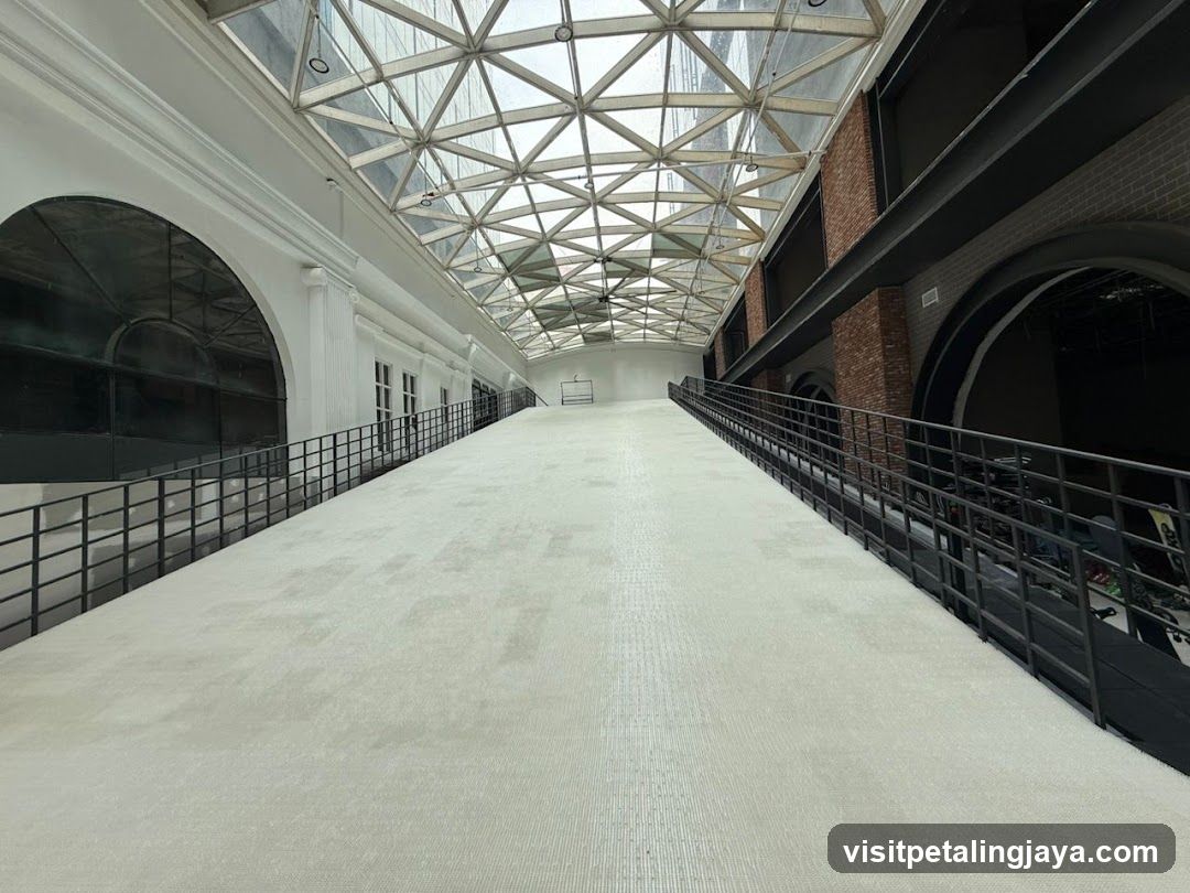 Interior Corridor with Glass Ceiling