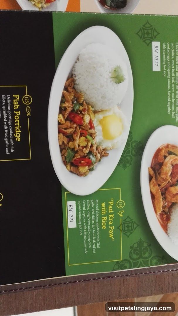 Restaurant Menu Page