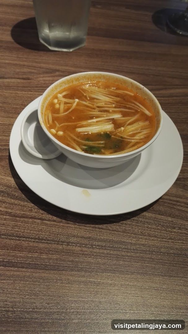 Bowl of Enoki Mushroom Soup
