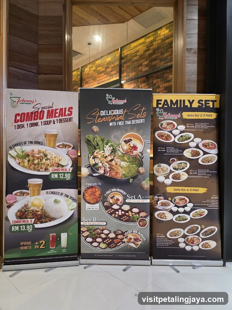Johnny's Restaurant Promotional Banners