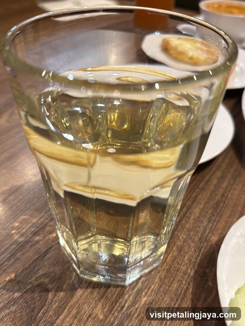 Glass of water with lemon slice