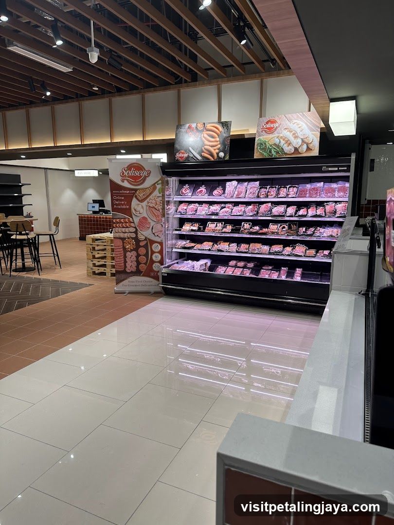 Meat Display in Store