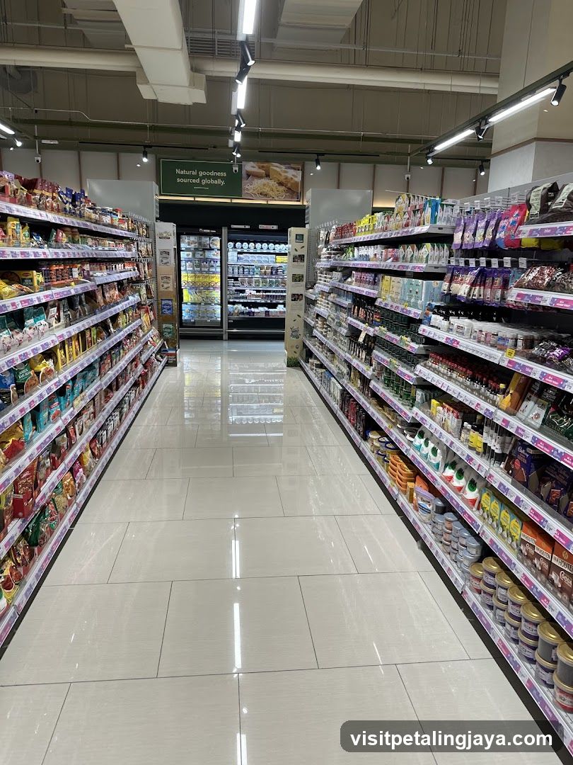 Grocery Store Interior Aisle