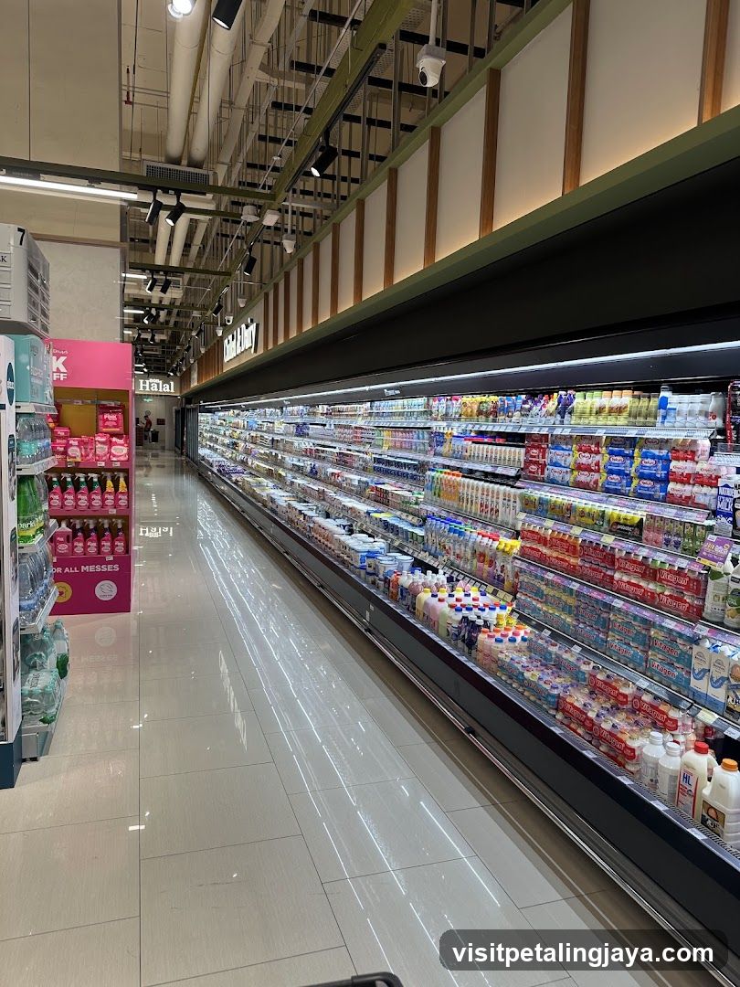 Supermarket Aisle Interior