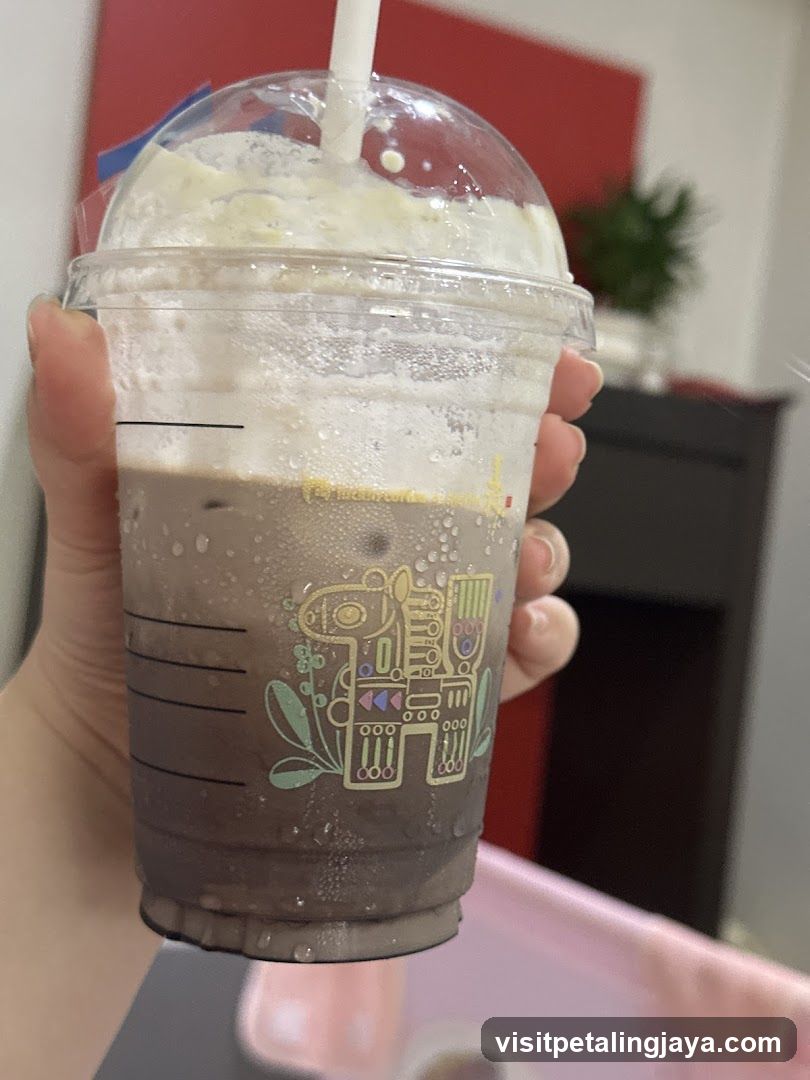 Iced Coffee Drink with Whipped Cream