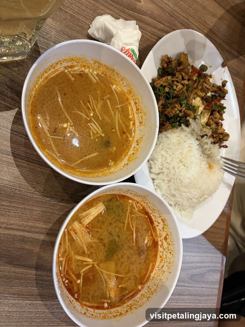 Thai Curry and Fried Rice Meal