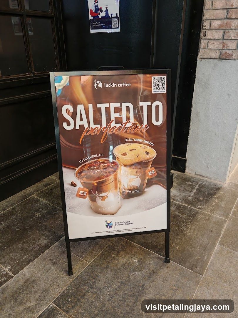 Luckin Coffee Ad Stand