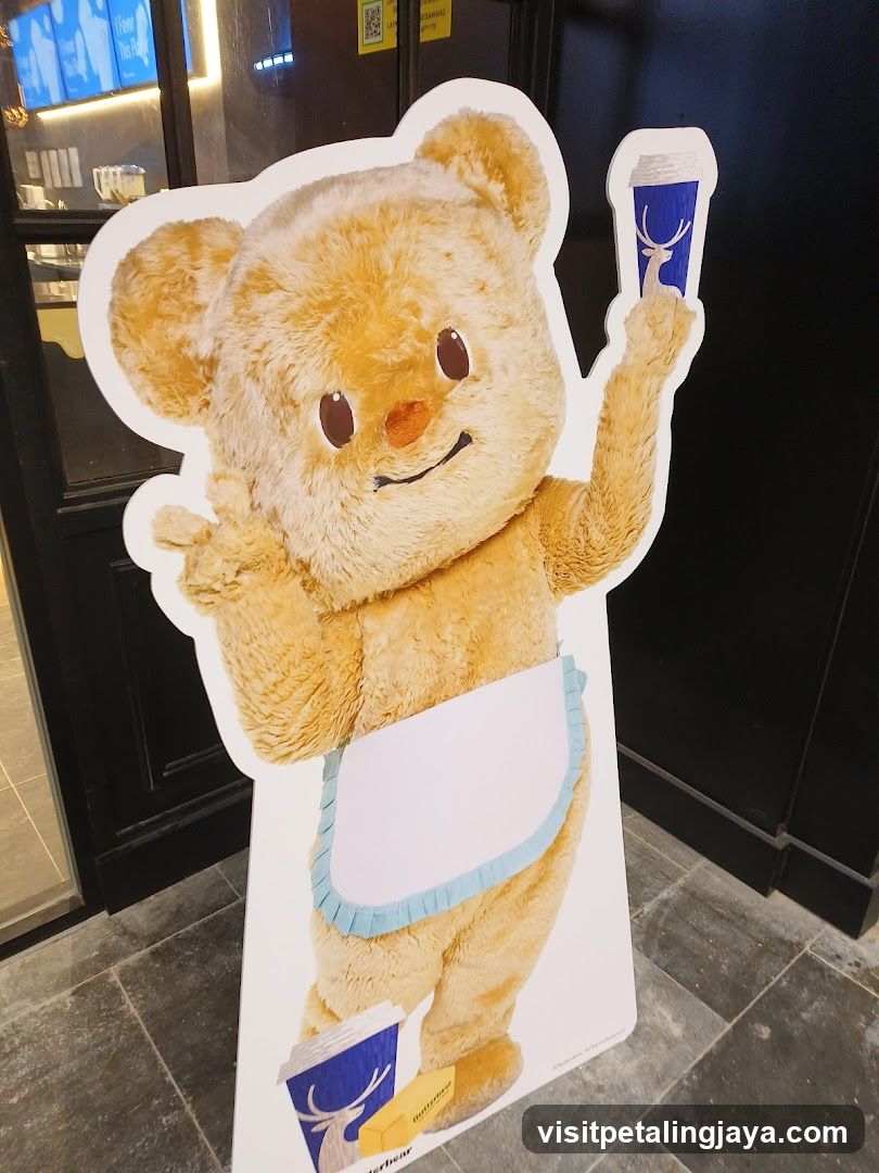 Mascot Standee with Coffee Cup