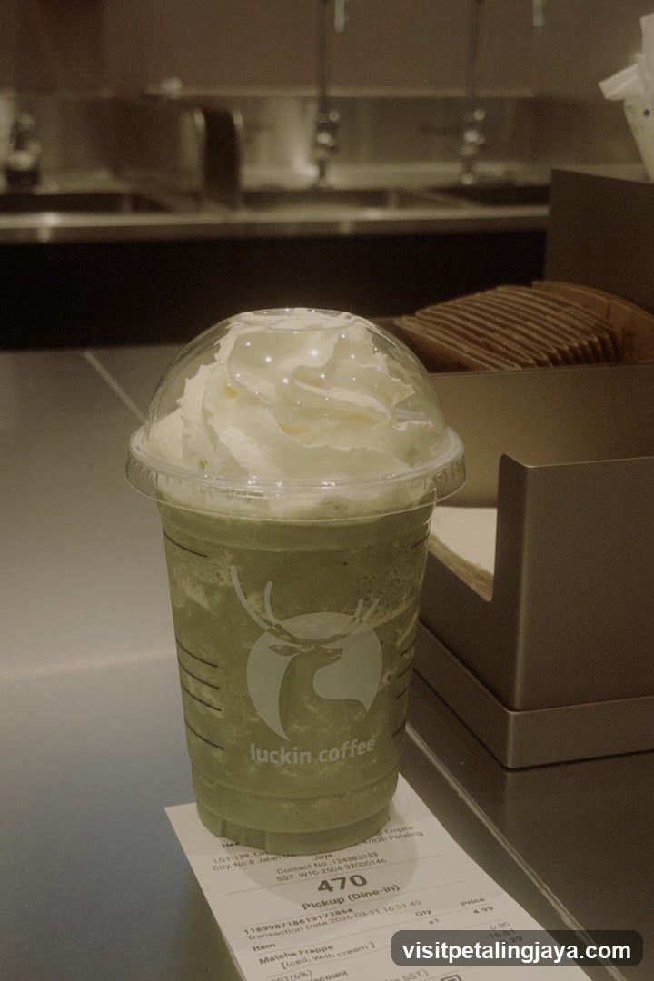 Luckin Coffee Drink with Whipped Cream