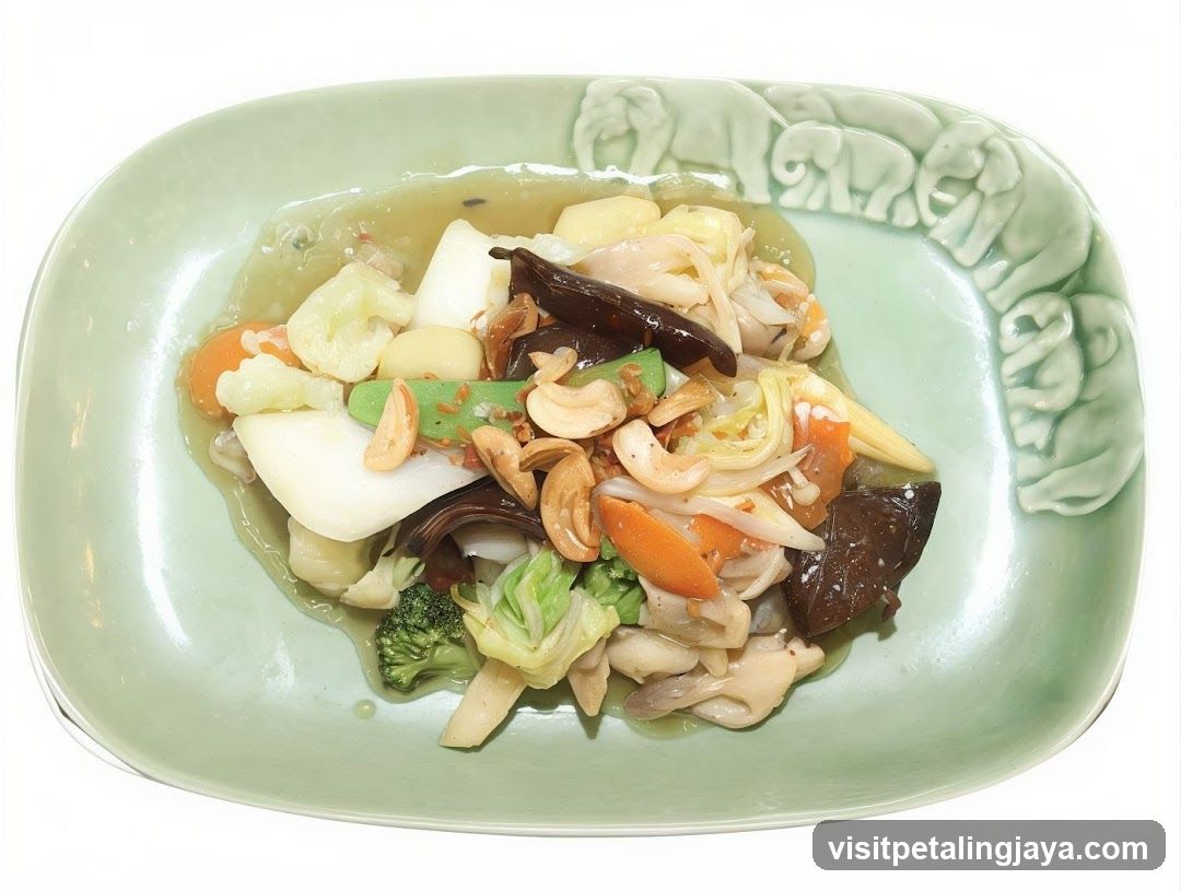 Stir-fried Vegetable Medley with Cashews and Mushrooms
