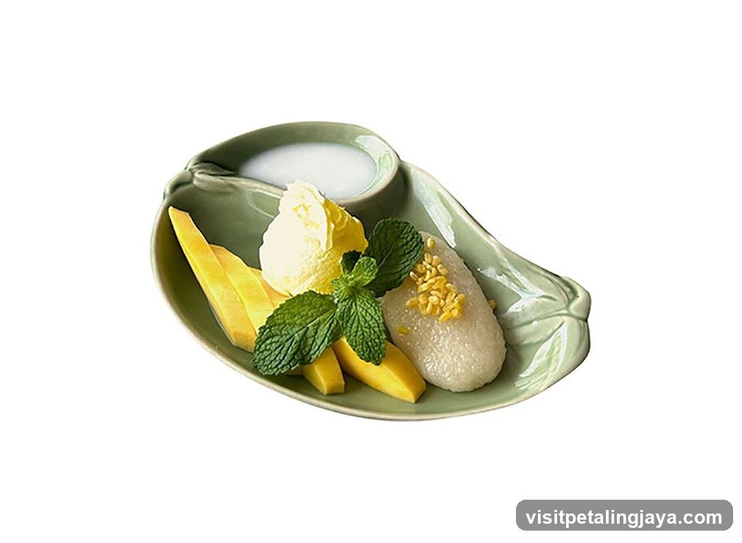 Mango Sticky Rice with Coconut Milk