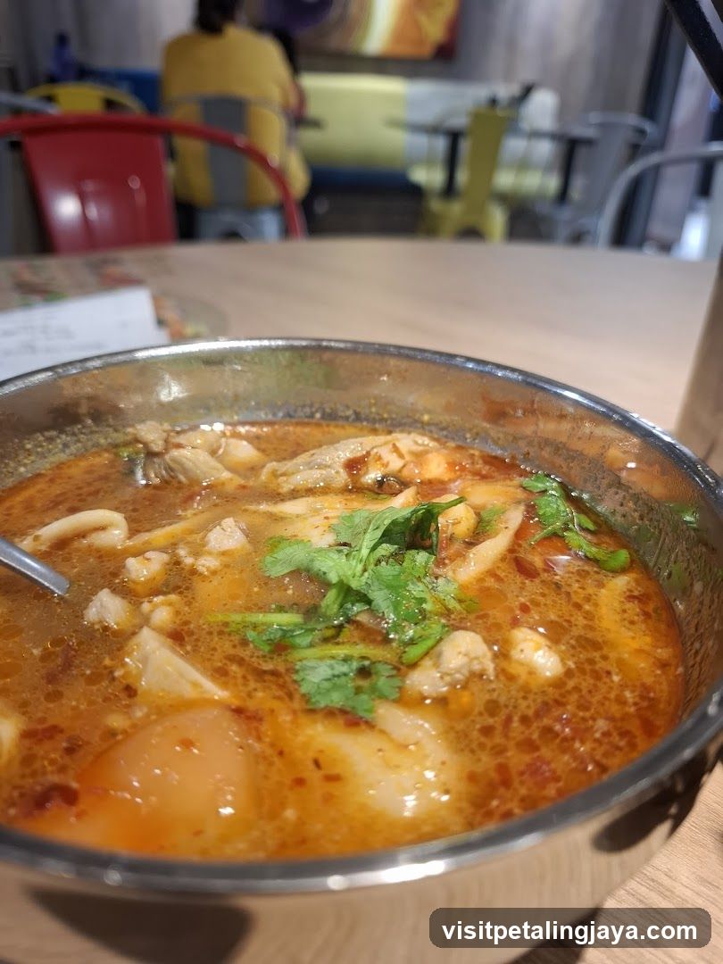 Spicy Soup with Cilantro