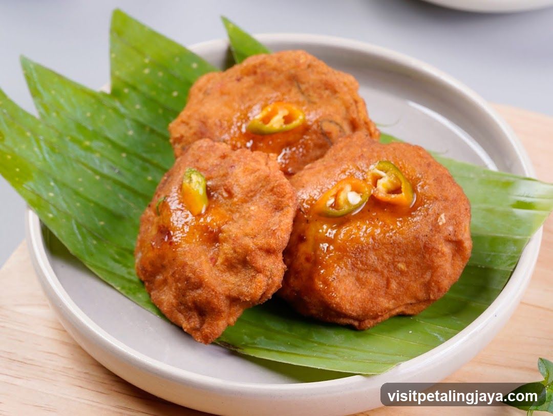 Fried Patties with Chili Garnish