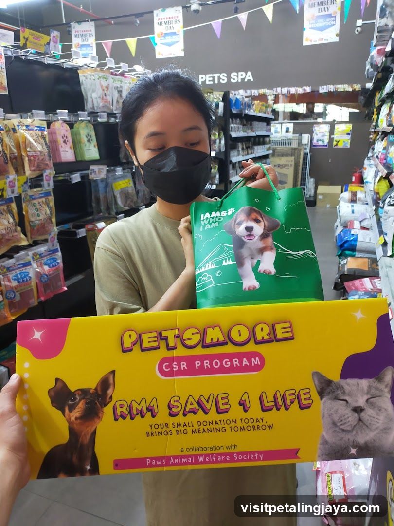 Pet Shop Interior with CSR Campaign Display