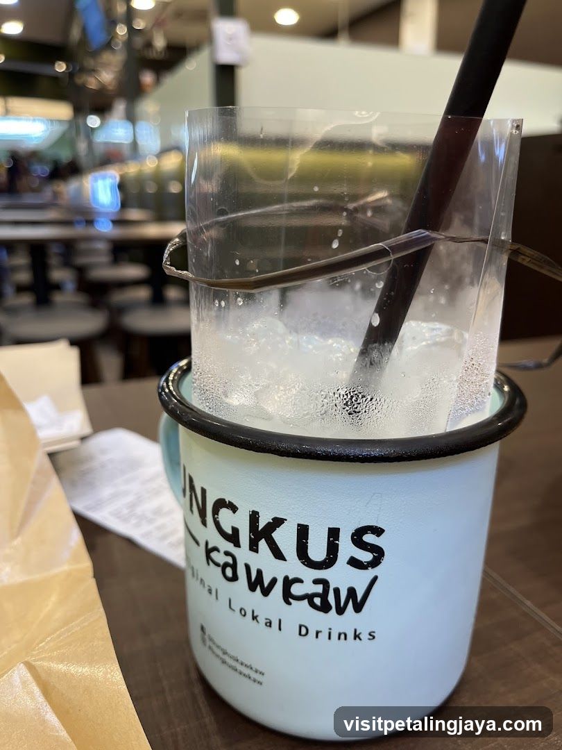 Drink in branded mug