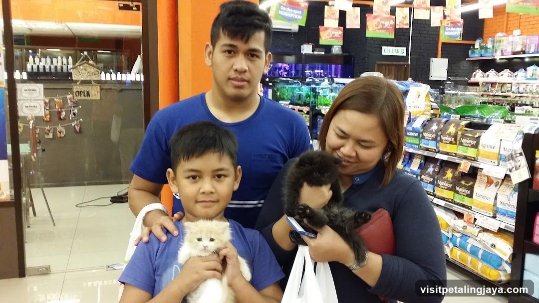 Family with Pets in Store