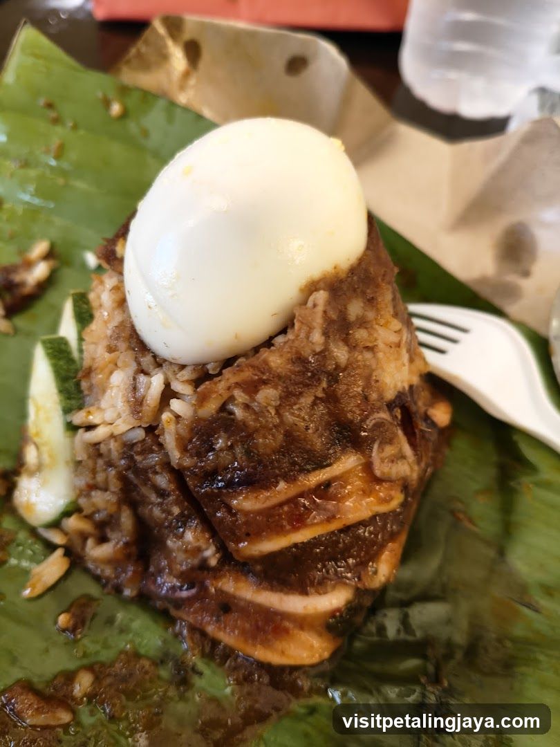 Nasi Lemak with Boiled Egg