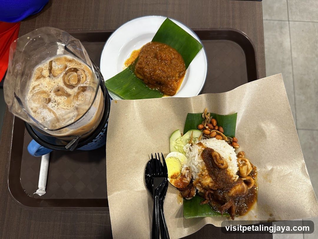 Laksa Meal with Iced Coffee