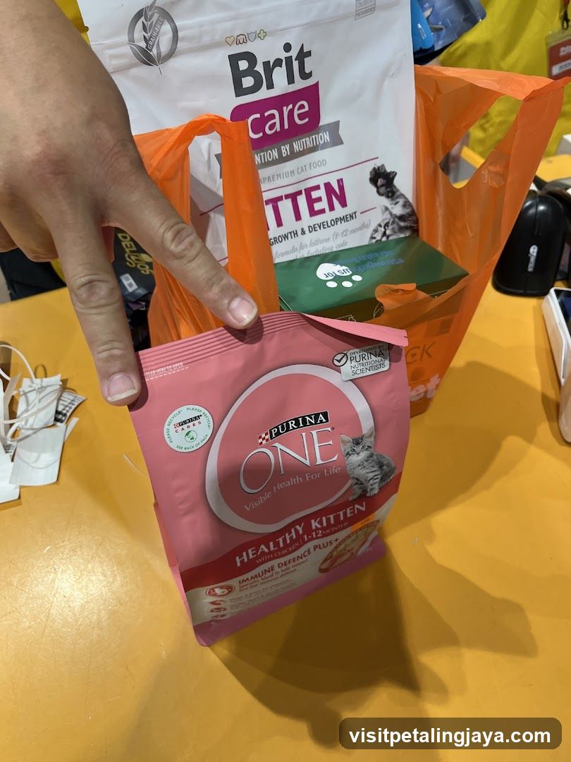 Cat Food Products Display