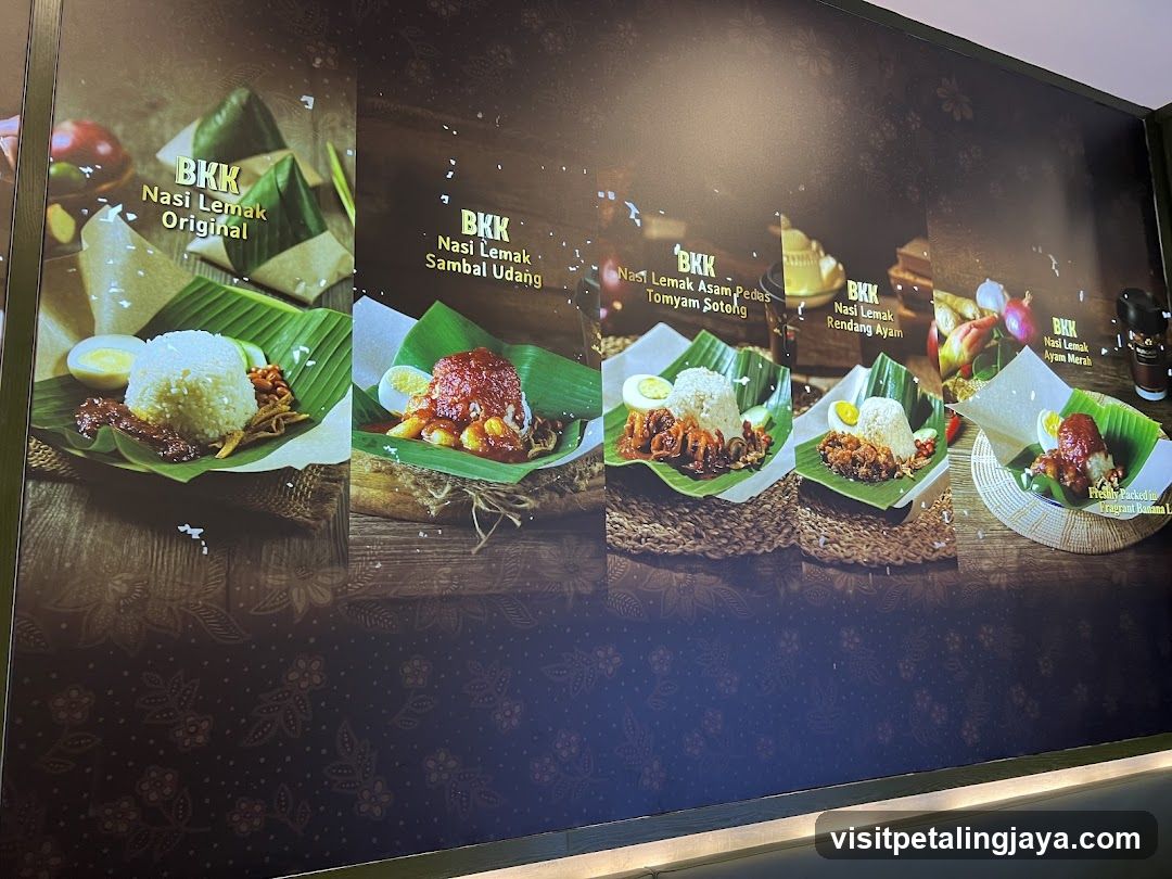 BKK Nasi Lemak Menu Display