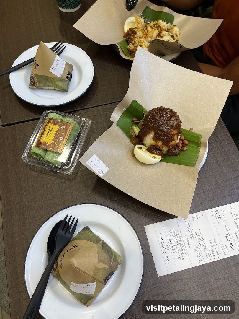Food spread on table