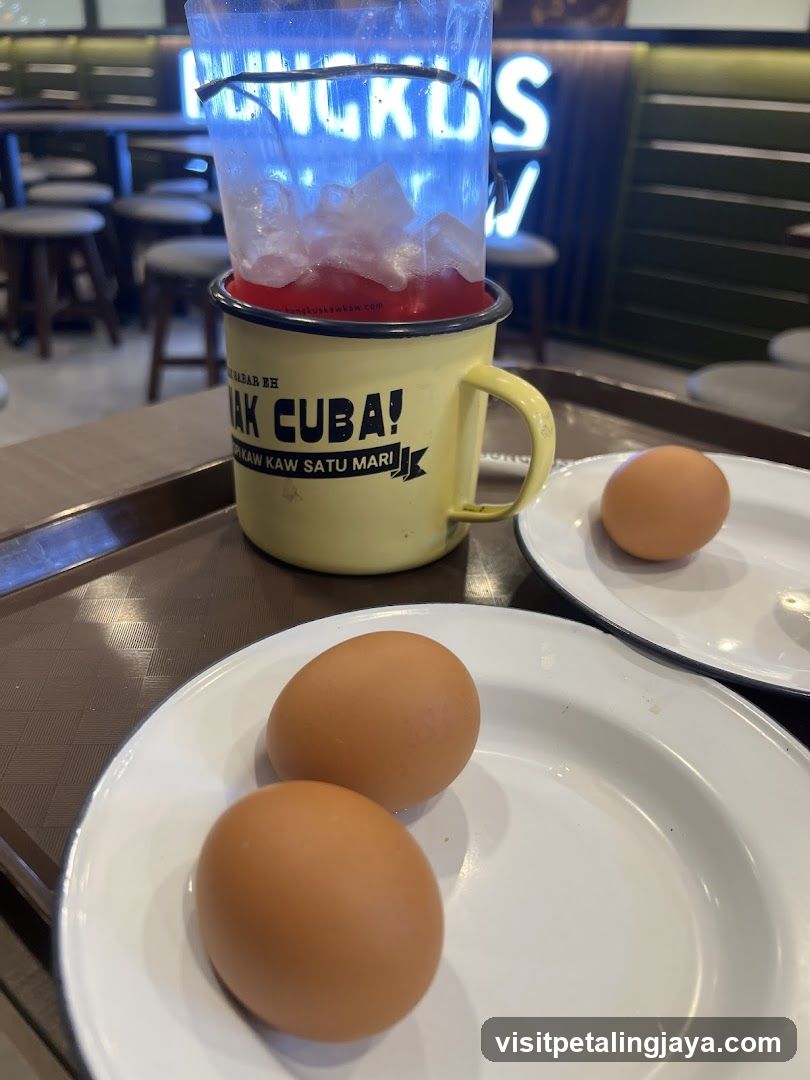 Eggs and Drink Setup