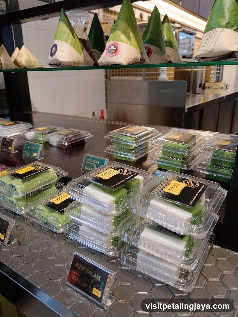 Food Display with Traditional Packages