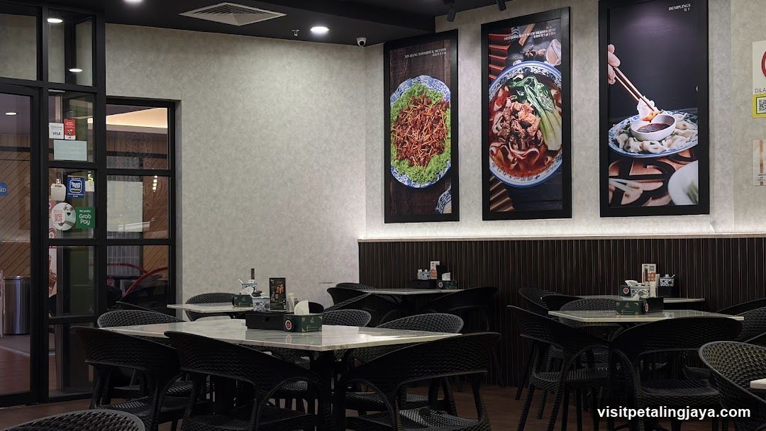 Restaurant Interior with Wall Posters
