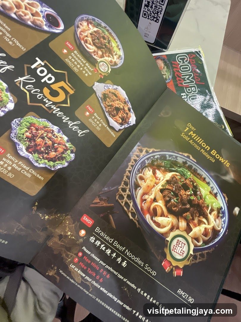 Noodle Menu Page