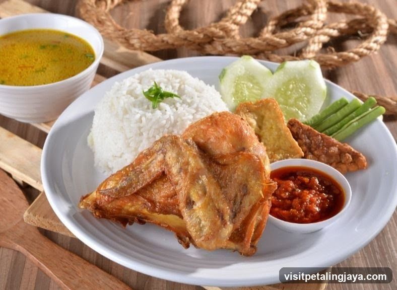 Fried Chicken with Rice and Curry